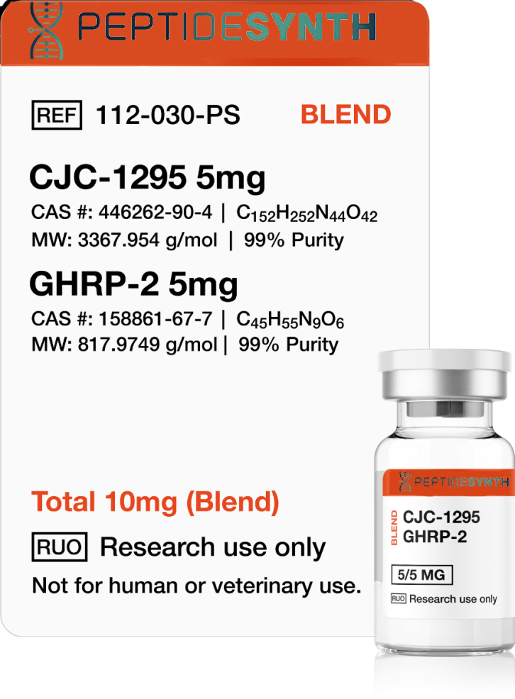 CJC - 1295, GHRP - 2 10mg (Blend) - peptidesynth
