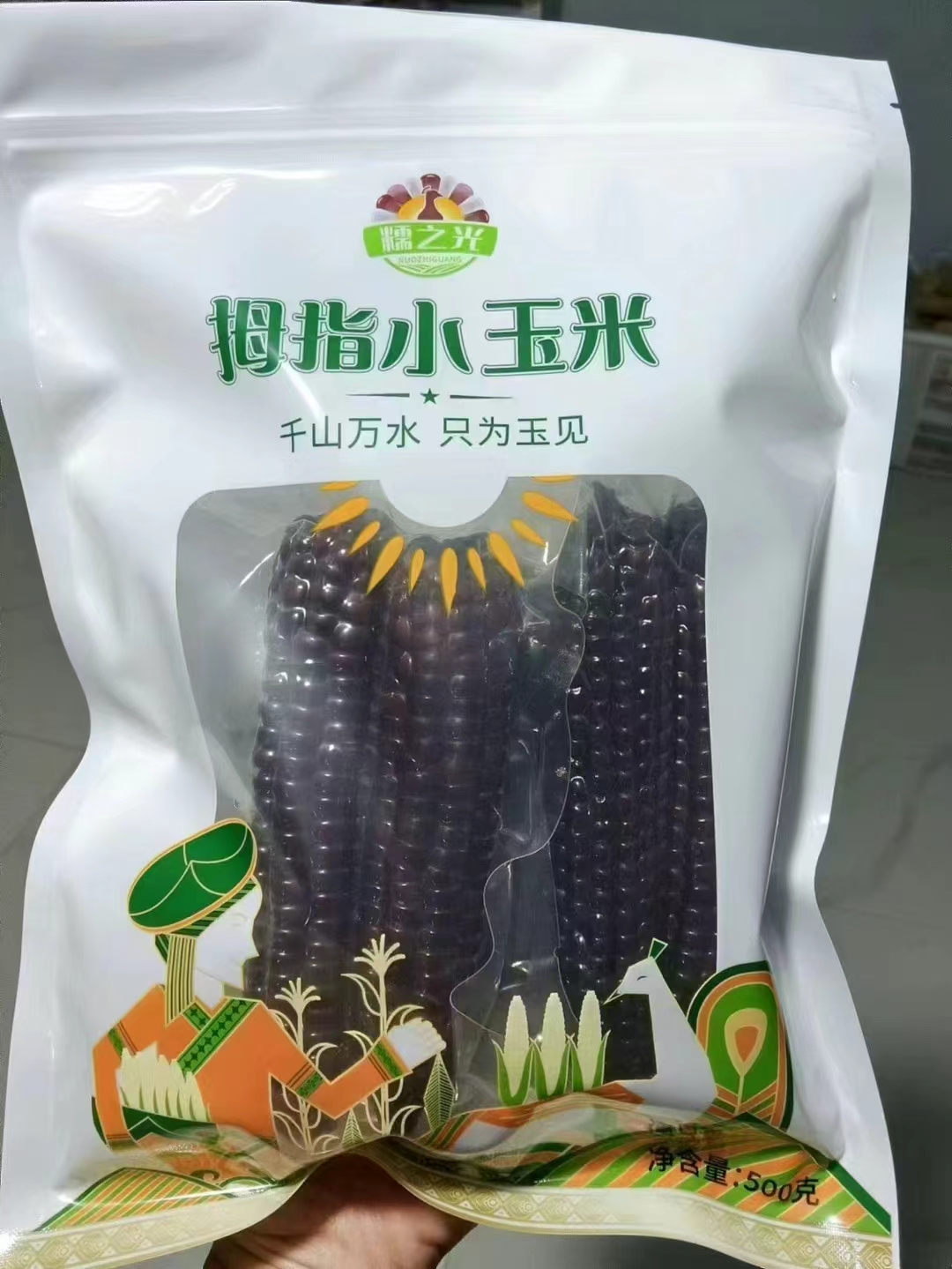 紫拇指玉米